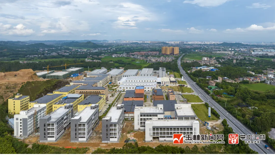 玉林市玉商回归产业园玉州健康食品产业分园。园区规划面积约1610亩,总投资43.4亿元,这里将成为玉商回归投资创业的摇篮。(钟勇 摄)